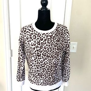 COPY - J Crew Womens Animal Print  Pullover Sweatshirt Top Size Small